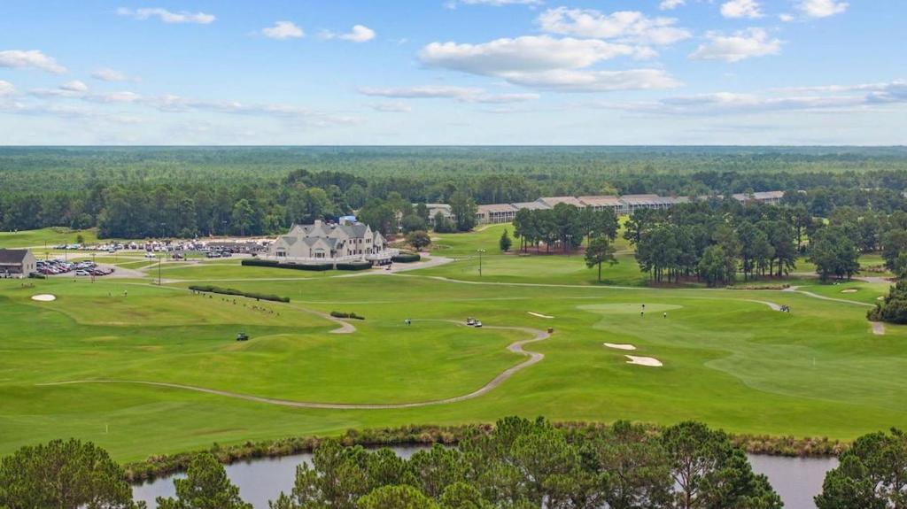 an aerial view of the golf course at the resort at Myrtle Golf Escape At Legends-Pool-Pet Friendly in Myrtle Beach