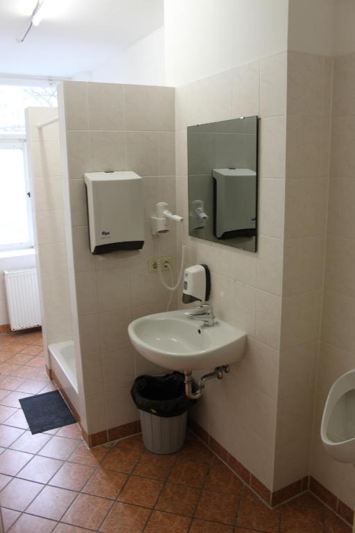 Koupelna v ubytování Hotel-Pension Adamshof