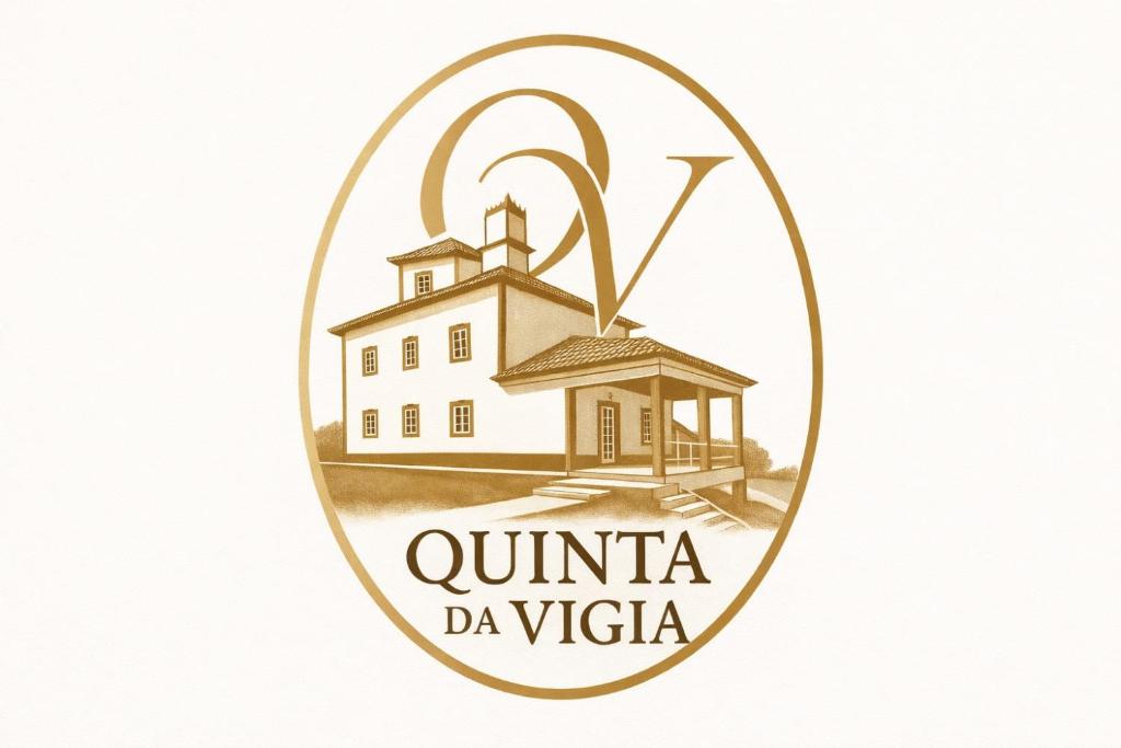 a logo of a building with a windmill at Quinta da Vigia in Angra do Heroísmo