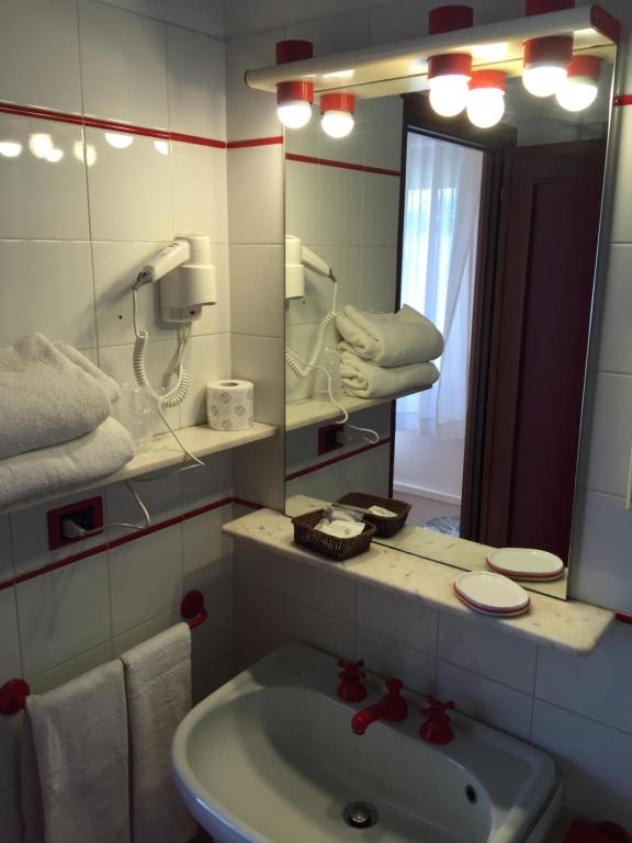 Koupelna v ubytování Hotel San Michele