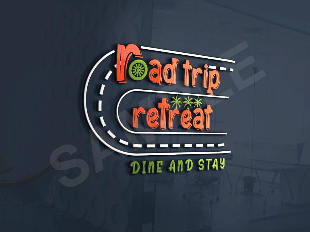 a sign for a red intro retreat dine and stay at Road Trip Retreat in Belagula