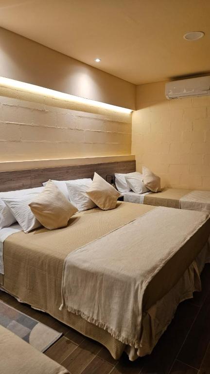 two large beds in a room with at Andes Xtreme Hotel Boutique in Tinogasta