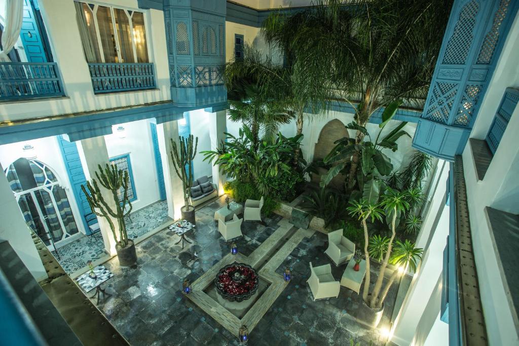 Zahrada ubytování Riad Le Perroquet Bleu Suites & Spa