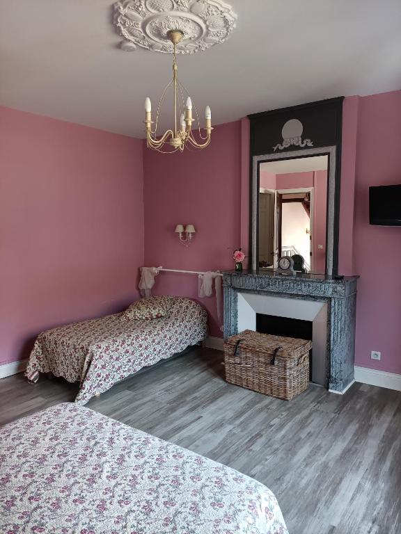 Le Clos Belle Rose et La Roseraie - Driepersoonskamer Met Eigen Badkamer