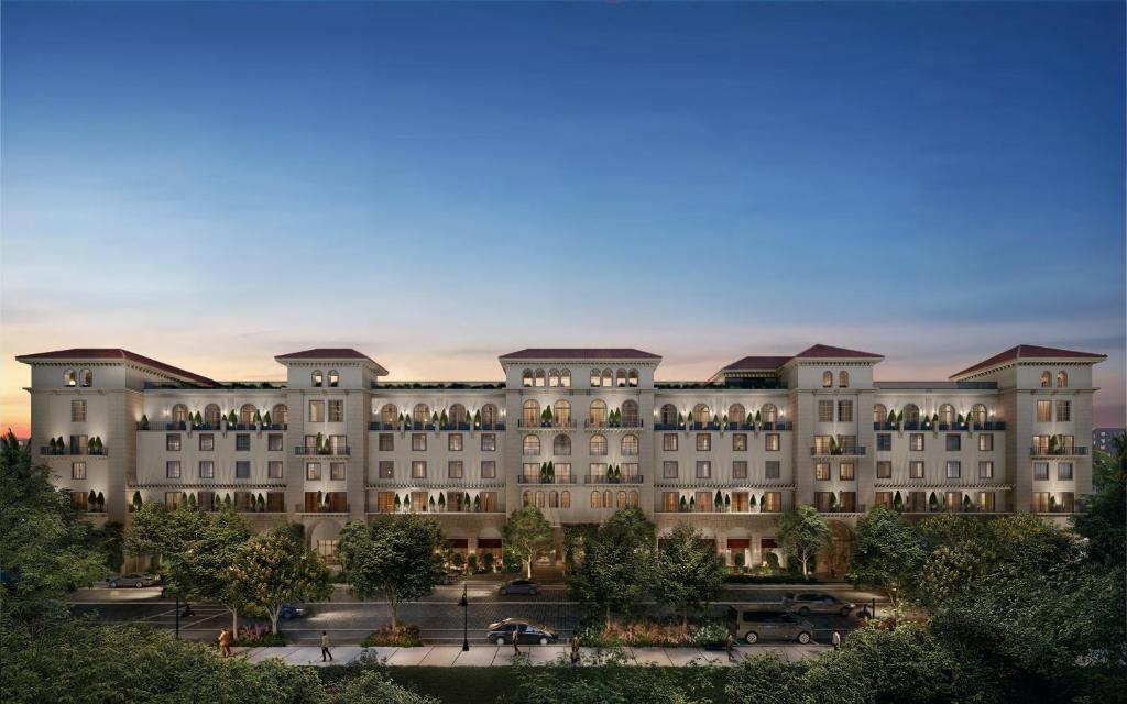 a rendering of the exterior of a hotel at The Nora Hotel in West Palm Beach