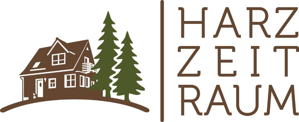 a house with a sign for harz left ranch at HarzZeitRaum in Thale