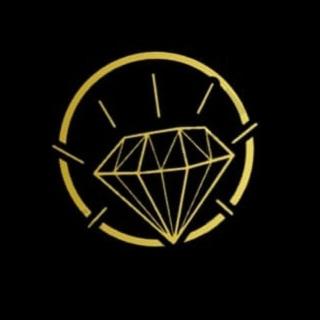a gold diamond logo on a black background at Diamond Hotel in Kagha
