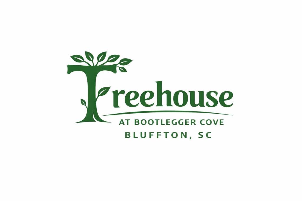 a logo for a tree house at boulderier cove at Treehouse at BootLegger Cove in Bluffton