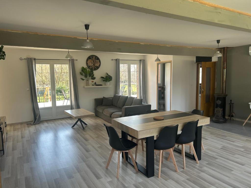 Zona d'estar a Gîte des sources