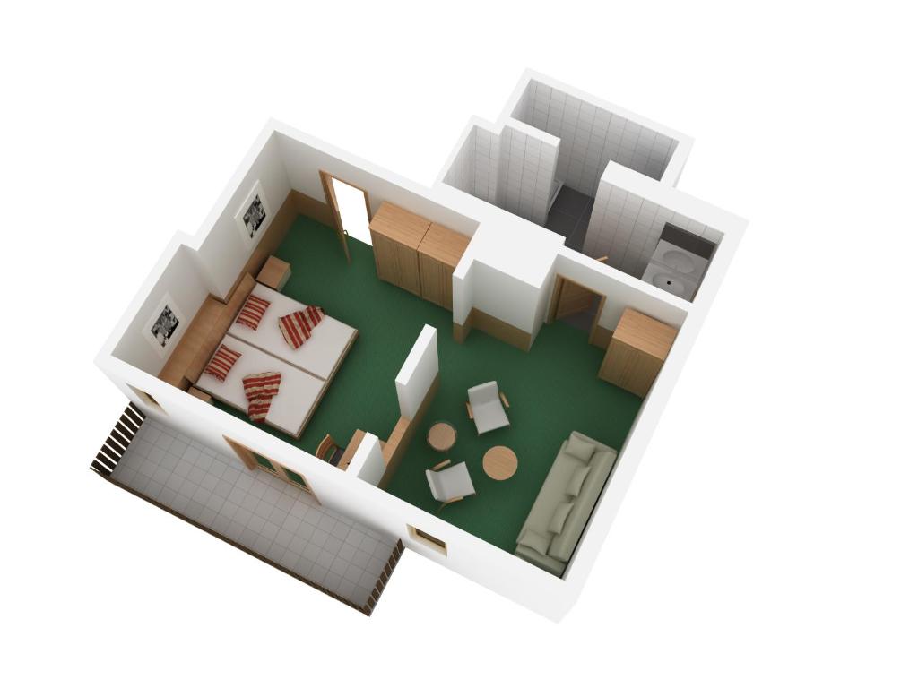 Půdorys ubytování Hotel Arlenwald