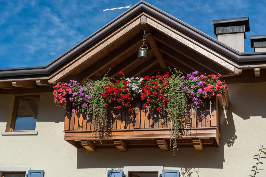 Balkón alebo terasa v ubytovaní Agritur Casa Fabri