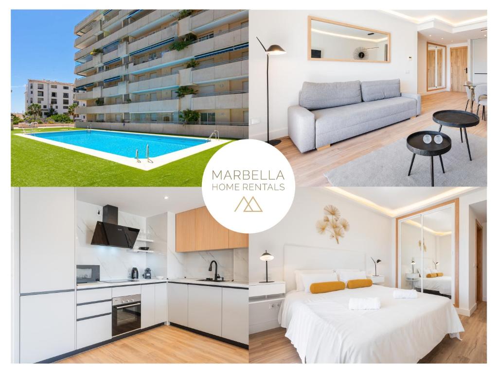 MARBELLA HOME RENTALS - Marina Banus, Puerto Banus, 2BR Modern, parking & pool