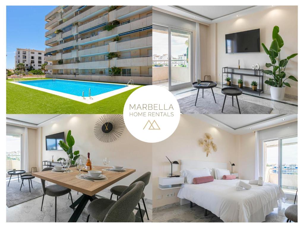 MARBELLA HOME RENTALS - Marina Banus, Puerto Banus, 2BR Luminous pool & parking