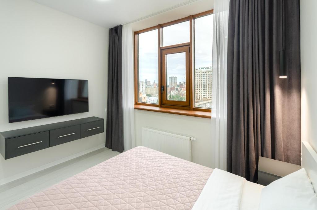 14-7 Diplomat Hall, Zhylianska 59, Kyiv centre, stunning city view, 15 kW backup power, Petrovdim Apartment фото 5