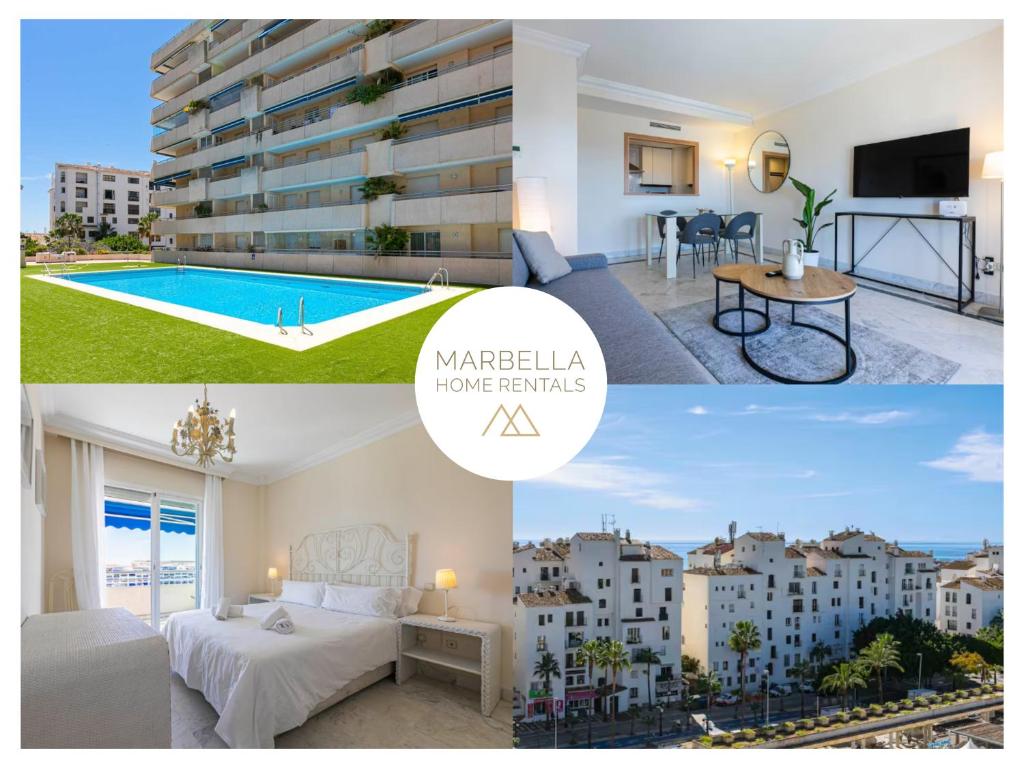 MARBELLA HOME RENTALS - Marina Banus, Puerto Banus, seaview, 2BR, parking & pool