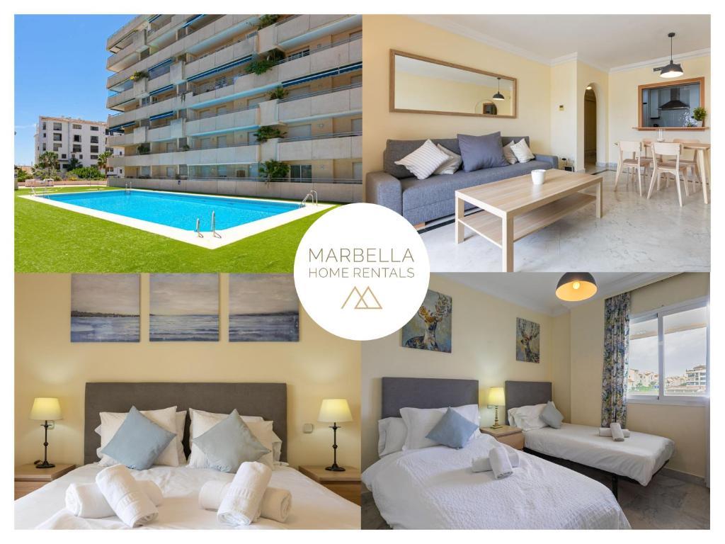 MARBELLA HOME RENTALS - Marina Banus, Puerto Banus, Cozy 2BR, parking & pool