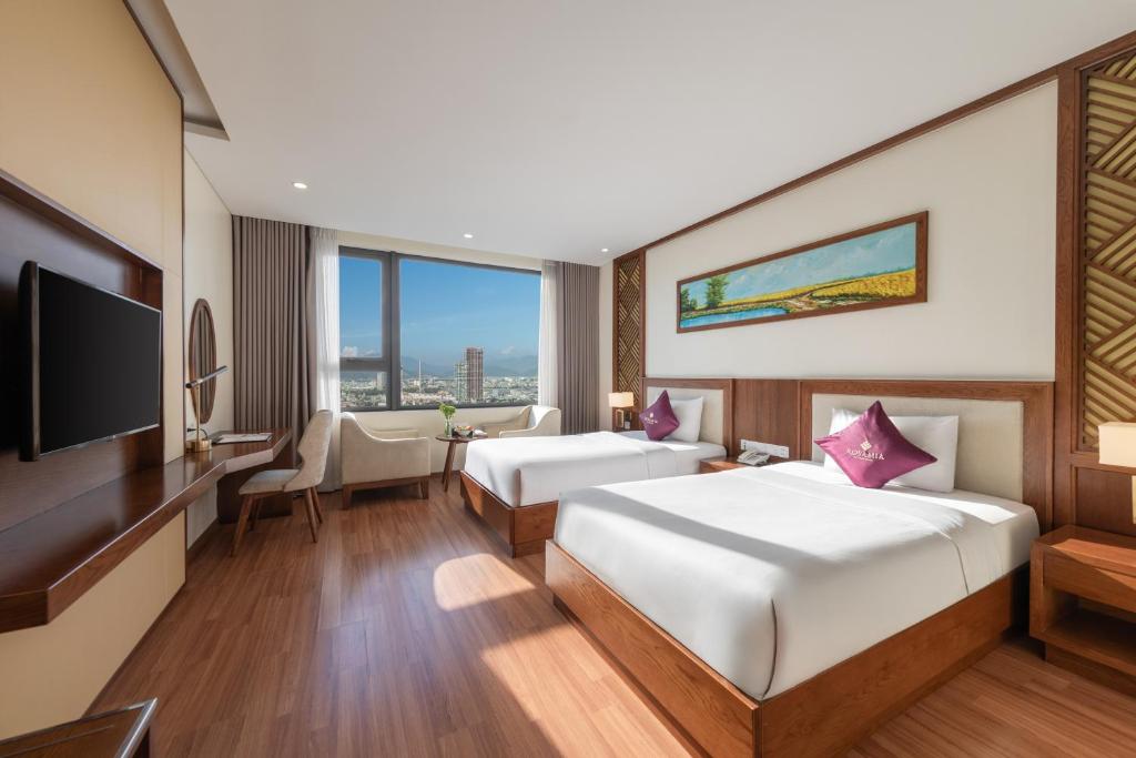 Phòng Deluxe 2 Giường Đơn Nhìn Ra Thành Phố