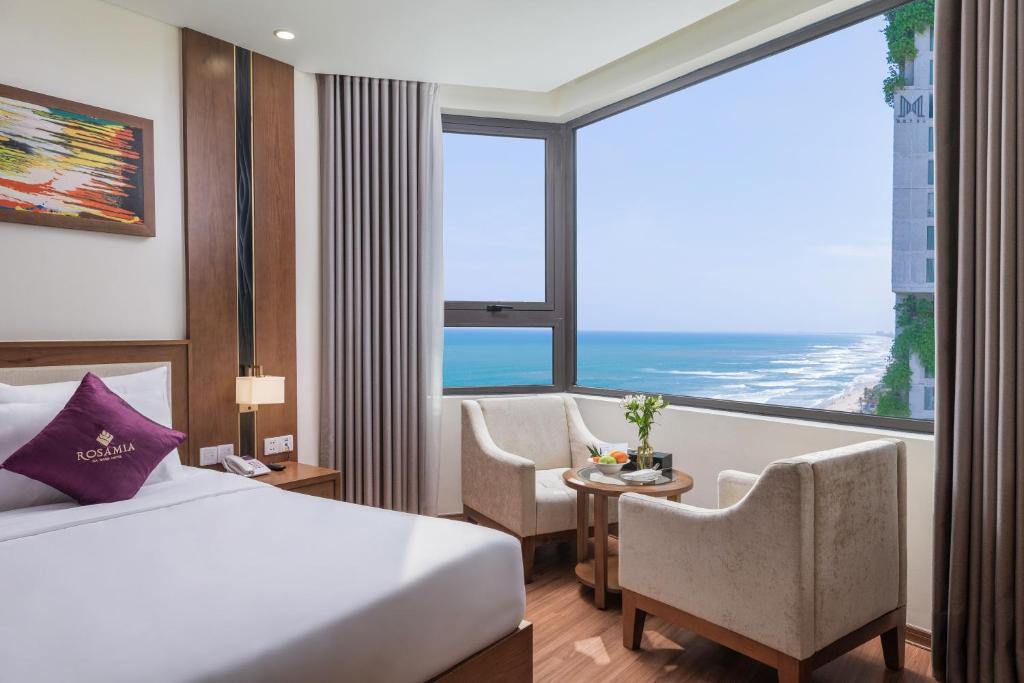 Phòng Deluxe Giường Đôi, Nhìn Một Phần Ra Biển Với Trà Chiều/Đợt Lưu Trú