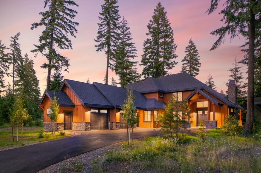 a house with a black roof at Basecamp at Suncadia in Cle Elum