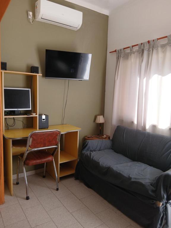 Depto centrica con terraza, 5 huespedes