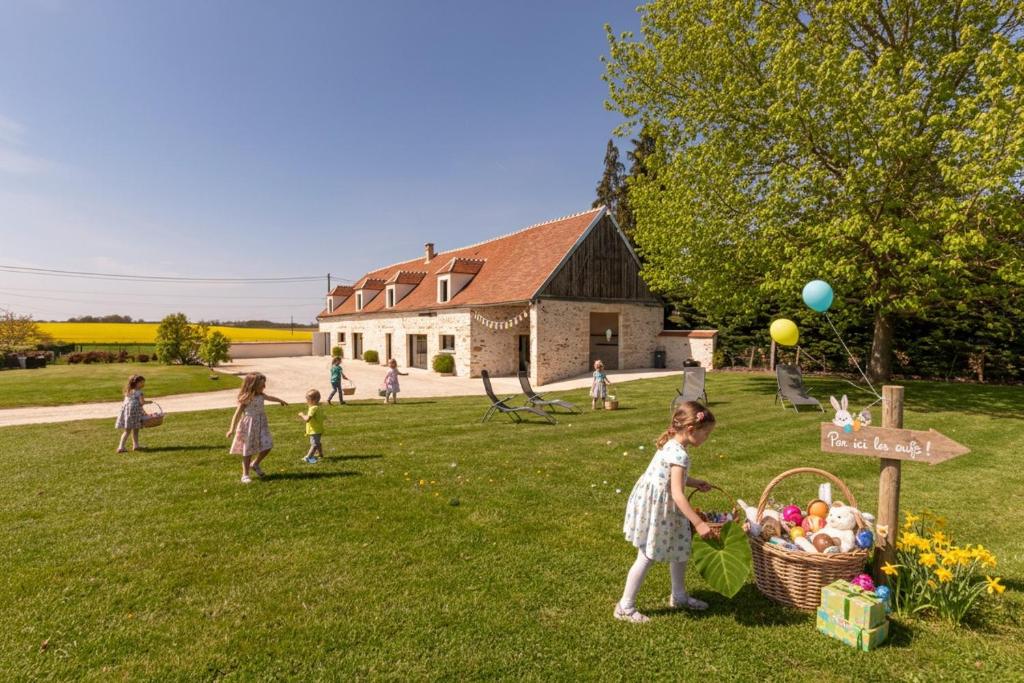 GITE ENTRE TERRES ET VIGNES à la ferme avec SPA privatif en CHAMPAGNE à une heure de Paris - Vakantiehuis