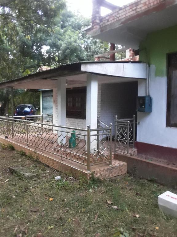 a front porch of a house with a fence at dankotuwa in Seeduwa