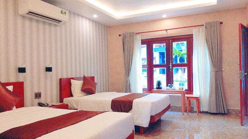 Phòng 2 Giường Đơn Nhìn Ra Khu Vườn