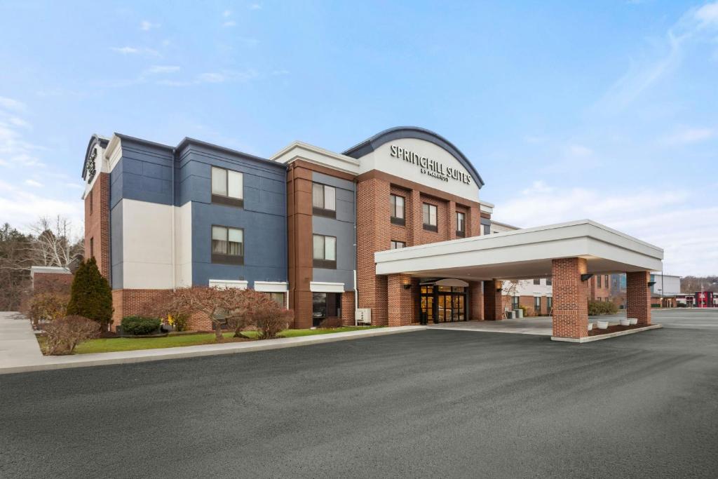 a rendering of the front of a hospital building at SpringHill Suites by Marriott Morgantown in Morgantown