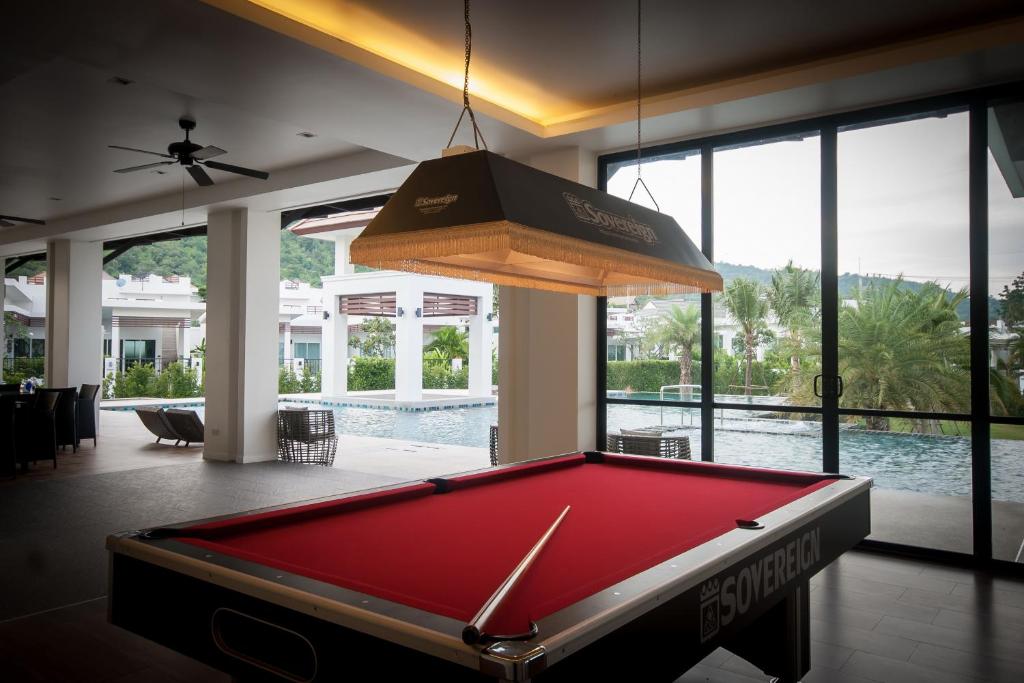 Biliár nebo kulečník v ubytování Luxury House in Hua Hin