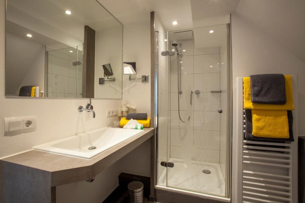 Koupelna v ubytování Ebner - Boutique-Hotel & Konditorei