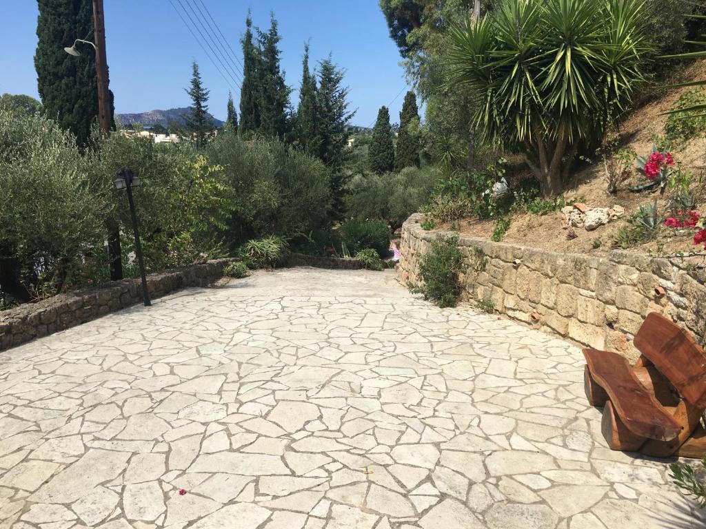 A garden outside Villa Andrea