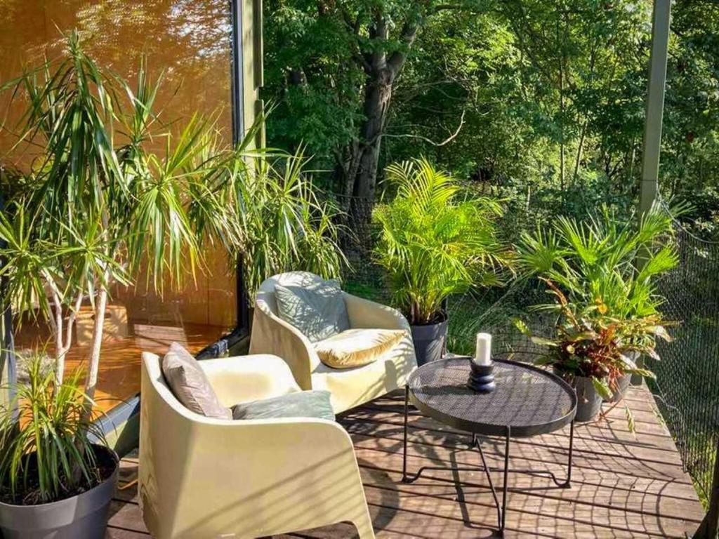 Domy w ogrodzie - Riverfront cabins - Villa Con Vistas Al Jardín