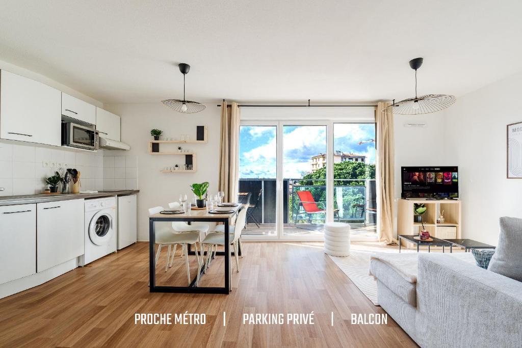 T3 Spacieux en duplex - Balcon - Parking - Métro