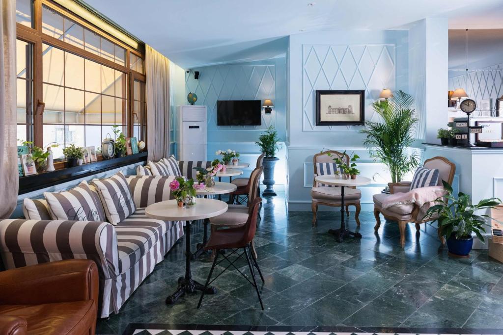 Posezení v ubytování Areela Boutique Hotel