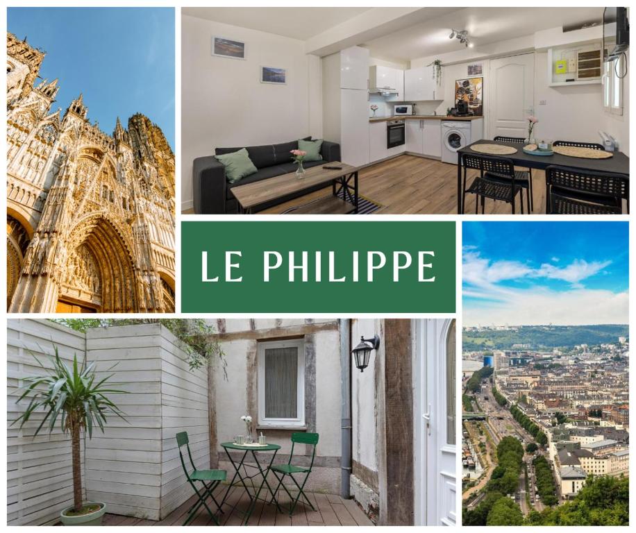Cozy Studio with Terrace in Rouen - City Center