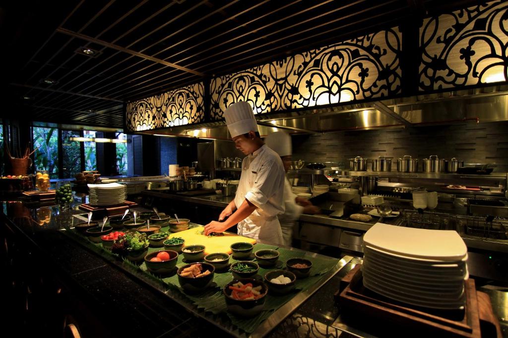 Jídlo v vily nebo okolí