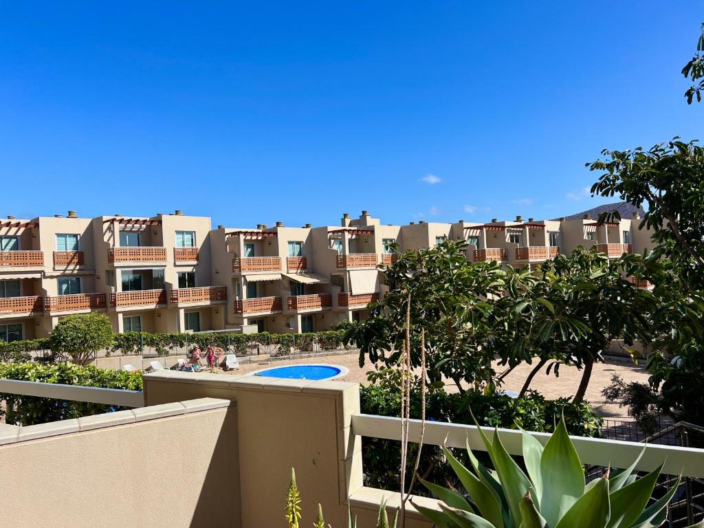 a view from the balcony of a apartment building at 2-bedroom apartment with terrace VistaRoja in Granadilla de Abona