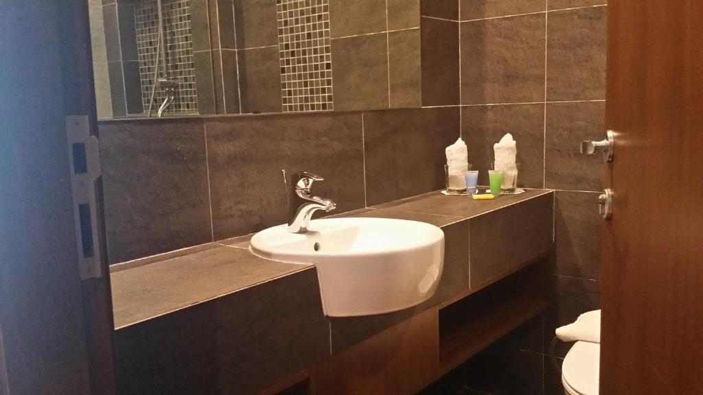 Koupelna v ubytování Keoja Hotel