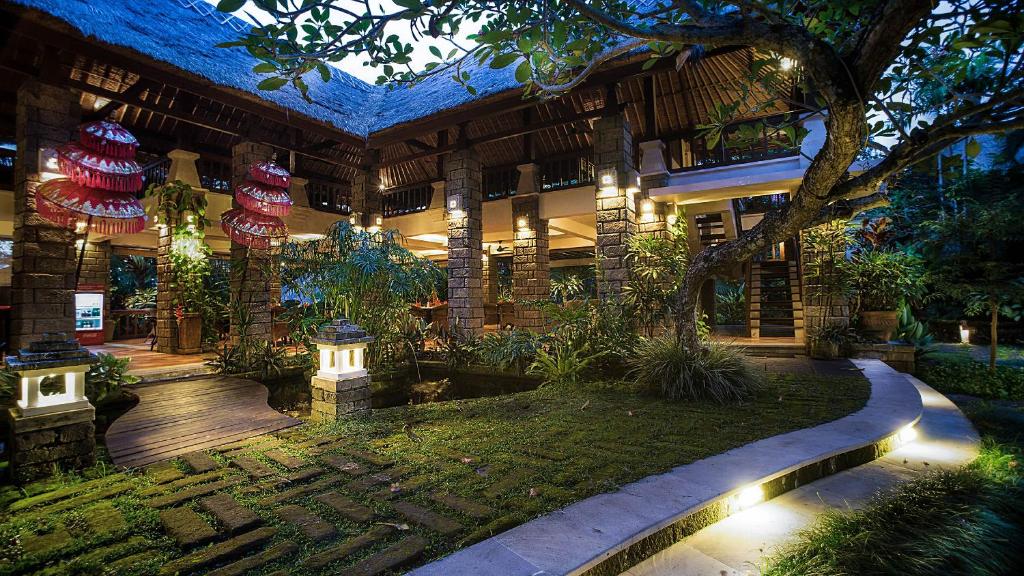 Zahrada ubytování Kori Ubud Resort, Restaurant & Spa