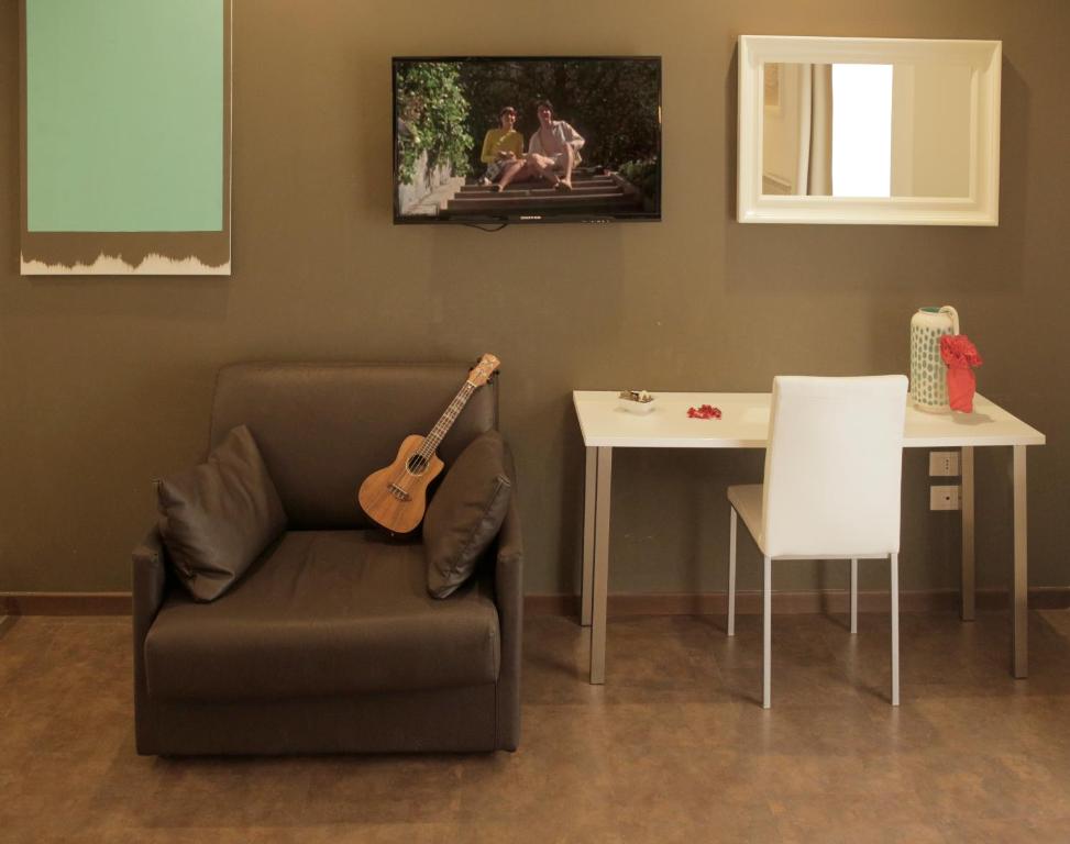 Posezení v ubytování Le Stanze Sul Corso