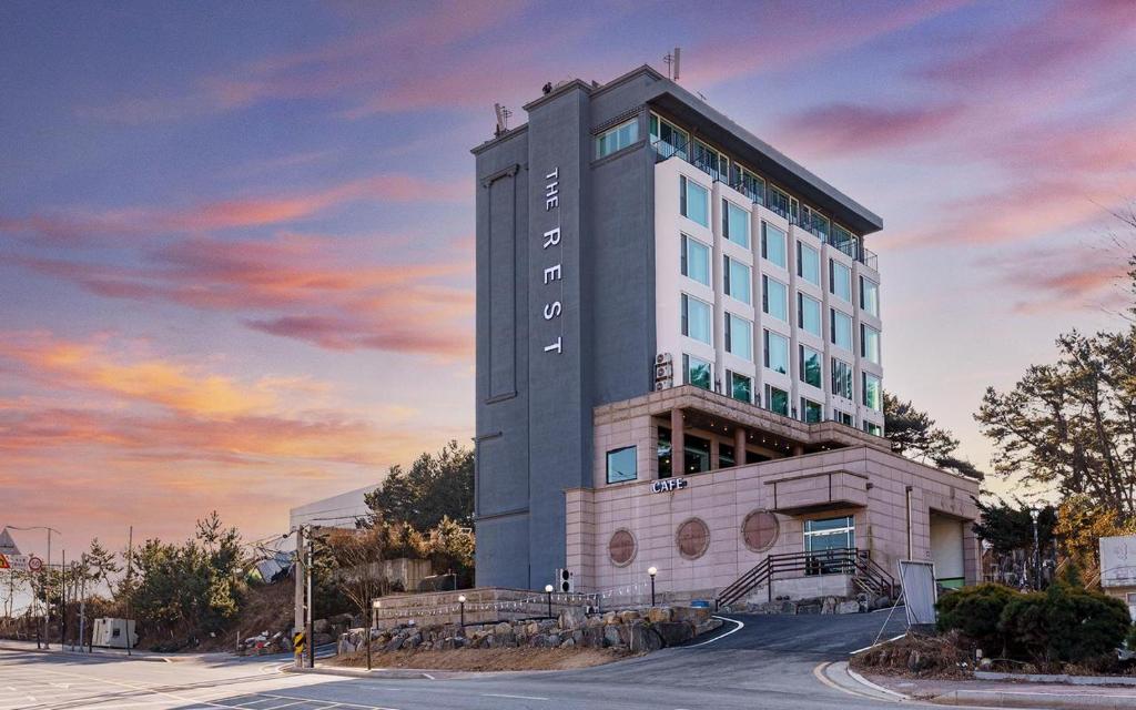 a rendering of a building on a street at Incheon The Rest Hotel in Incheon