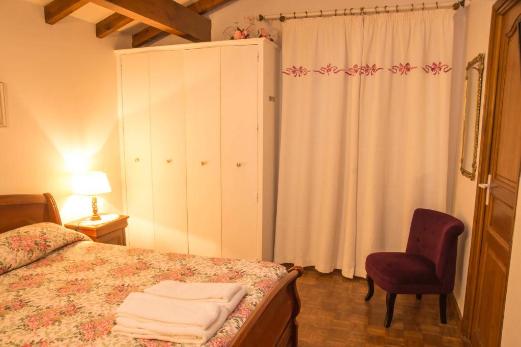 Letto o letti in una camera di Chambres d'Hôtes Garicoitz
