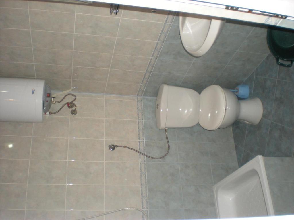 Koupelna v ubytování Hotel Strajica