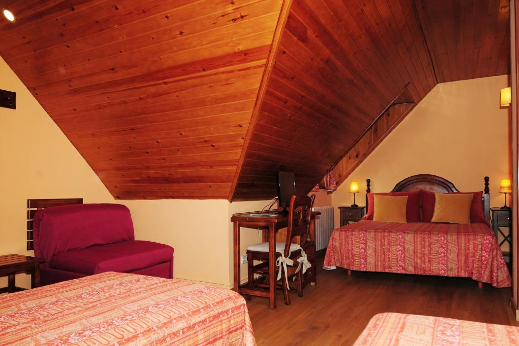 Postel nebo postele na pokoji v ubytování ETH Pomer