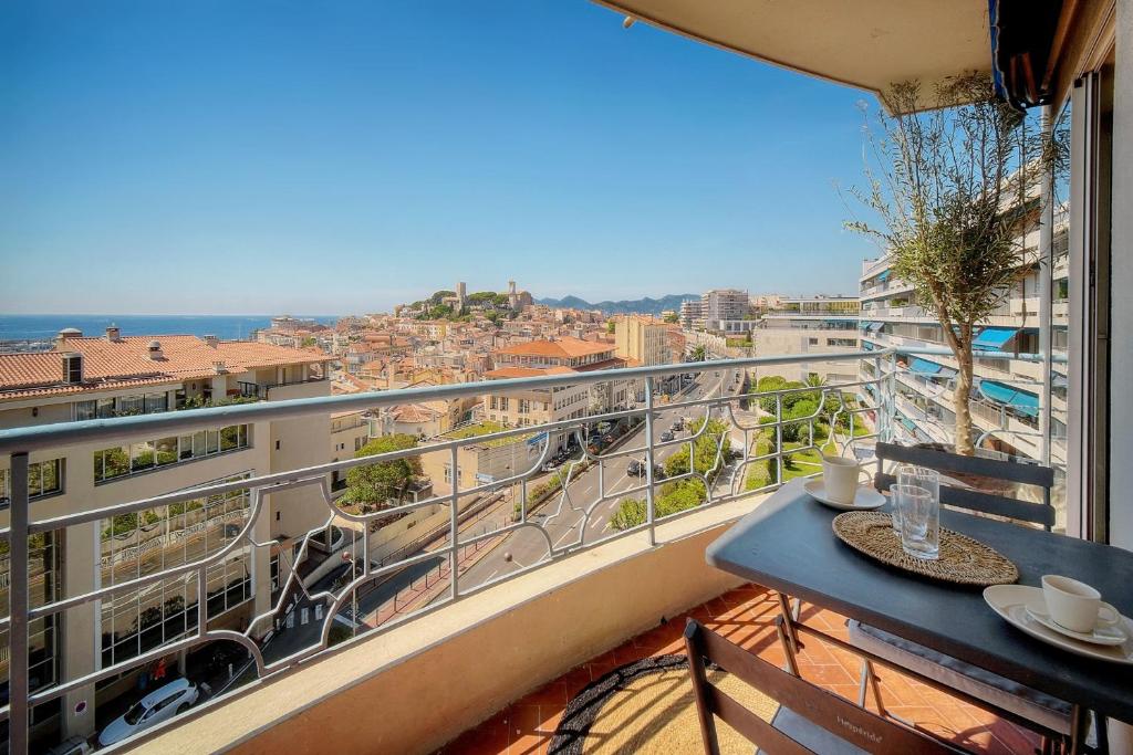 Panoramic sea view in Cannes