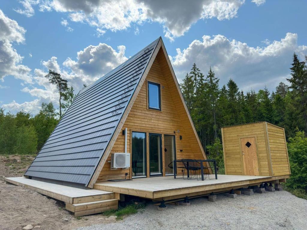 Gallery image of A Frame cottage surrounded by a forest, incl sauna in Kallinge