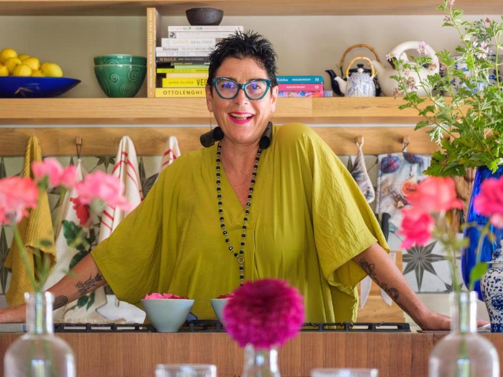 a woman standing behind a counter in a store at Kamala Karoo Sanctuary in Barrydale