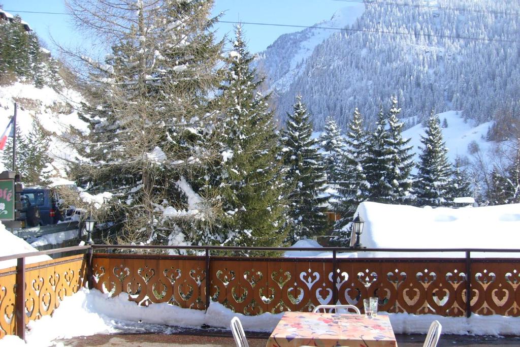 Chalet-Hôtel du Borderan v zimě