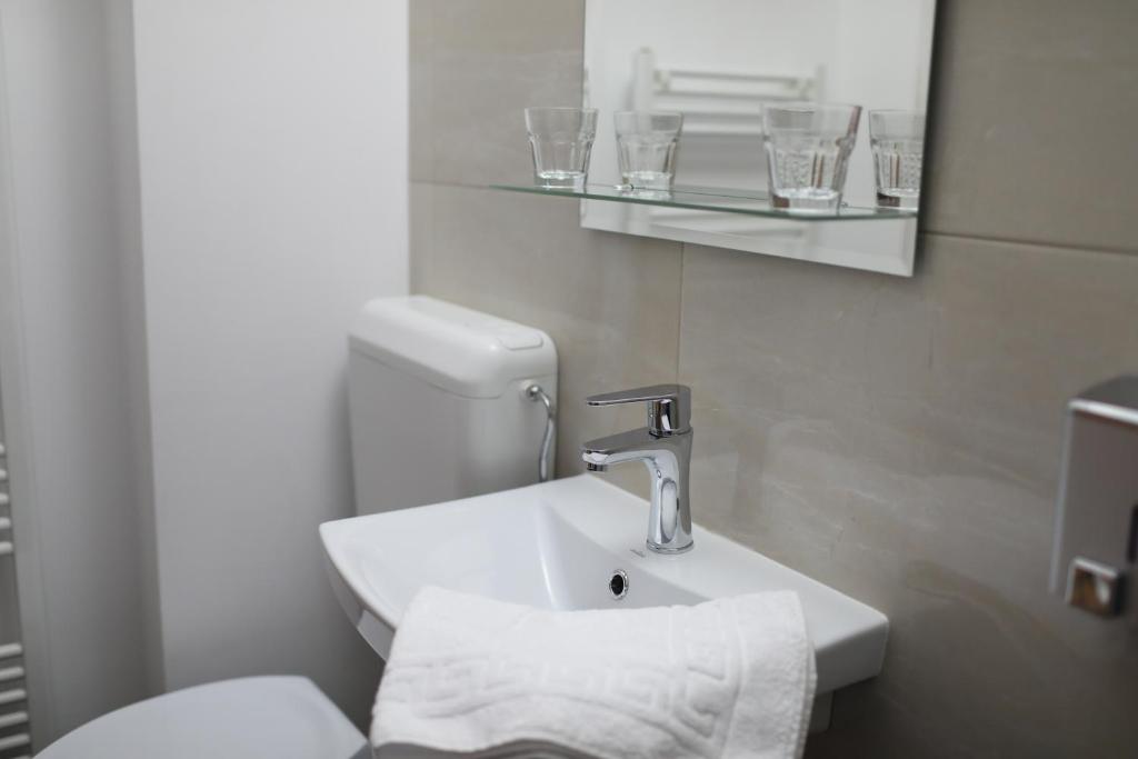 Koupelna v ubytování Hotel EKA