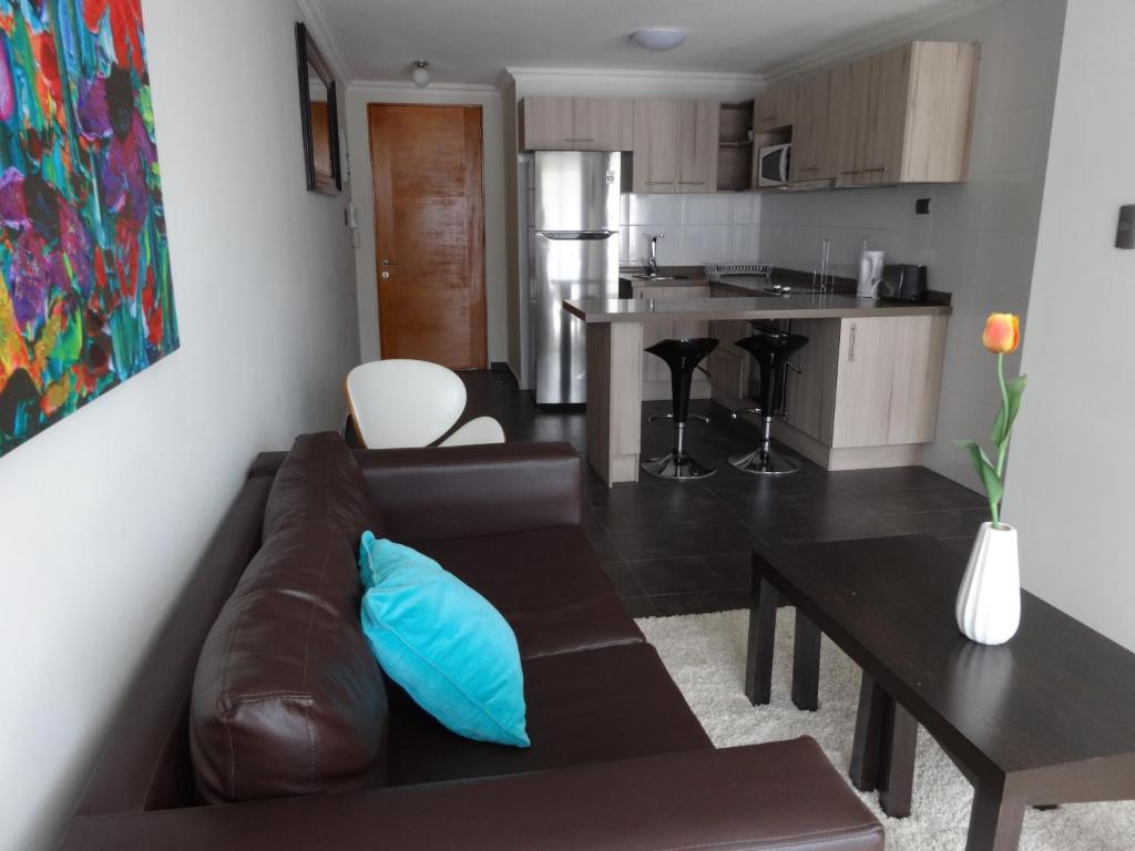Kuchyň nebo kuchyňský kout v ubytování Tempora Apart Hotel
